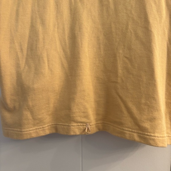 Harley-Davidson Sleeveless Zip Hoodie Vest Yellow Mustard Size Large Y2K Biker - Picture 6 of 7